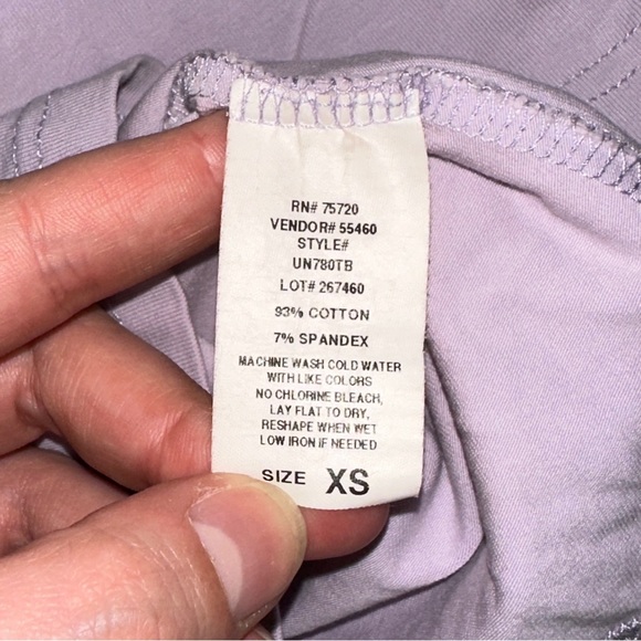 BKE | Core Extra Long Tank Top Cami Spaghetti Strap Voop Neck Light Purple Lilac - Picture 7 of 10